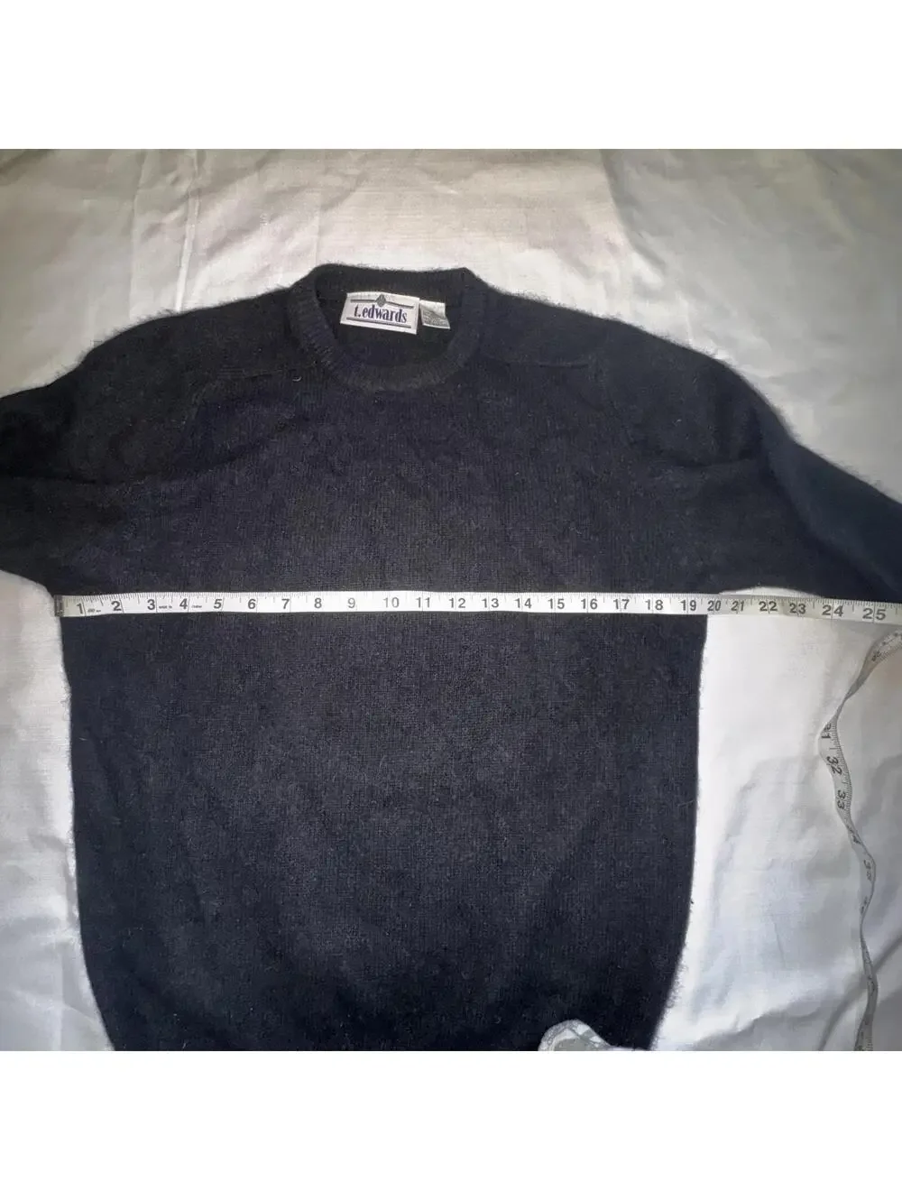 Vintage Men’s Lambswool Angora Sweater T Edwards Small Classic‎ Preppy Luxury